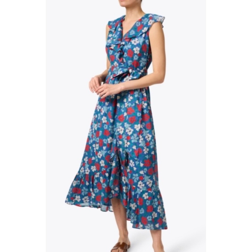 Banjanan Eris Dress Melodic Floral Dazzling Blue XS